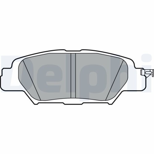 Set placute frana spate DELPHI, Mazda Cx-5 (Ke, Gh), 11.2011-02.2017, CX-5 (KF), 11.2016-, spate; puntea spate; Echipament vehicul : vehicul cu frana