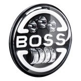 Lampa Suplimentara LED pentru Vehicule Off-Road, ATV, SSV, cu inscriptie "BOSS" si functii: Faza Lunga, Faza Scurta, Semnalizare, Pozitie, tensiune al
