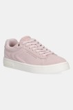 Armani Exchange sneakers din piele &icirc;ntoarsă culoarea roz, XW001619 AF17445 U4012