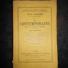 JULES LEMAITRE - LES CONTEMPORAINS (1930)