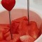Set 2 furculite pentru fructe , Design inima