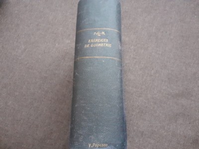 EXERCICES DE GEOMETRIE PAR F G M 1931 LEGATA foto