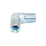 Adaptor L 90&deg; 1/4 cu filet exterior pentru armaturi metalice