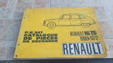 Manual reparație piese Renault 16TS 1968 vintage