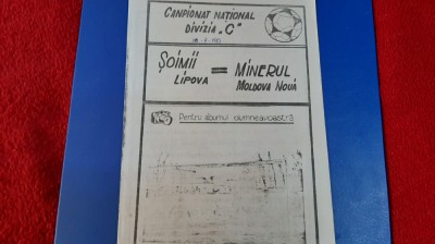 program Soimii Lipova - Minerul Mold. Noua foto