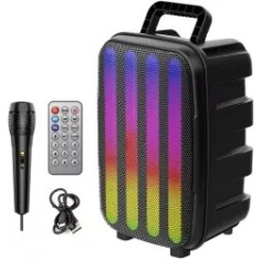 Boxa portabila cu microfon ZQS8155 45W PMPO BT/USB/FM 3600mAh