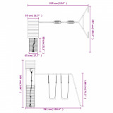 Set de joaca pentru exterior, lemn de pin impregnat