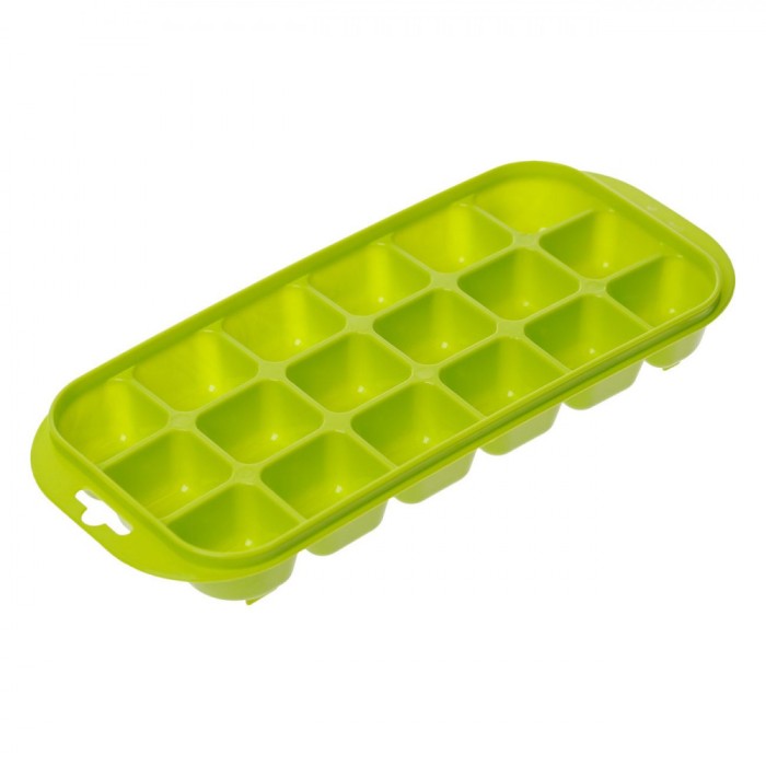 Formă Gheță Plastic, 18 Locuri, Verde Lime, 23x12 cm