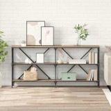 vidaXL Masă de consolă Stejar Artizanal 160 x 30 x 75 cm Lemn compozit 881903