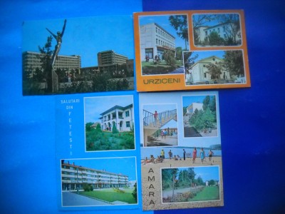 HOPCT LOT 2077 BAILE AMARA-IP -JUD IALOMITA -4 CARTI POSTALE-CIRCULATE foto