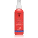 Apivita Bee Sun Safe Hydra Melting Ultra-Light Spray SPF50 spay-lotiune de protectie solara SPF 50 200 ml