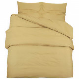 Cumpara ieftin Set cu husa de pilota, gri taupe, 200x220 cm, microfibra