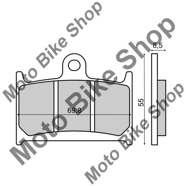 MBS Placute frana (Sinter) Yamaha TZ 125 1998, Cod Produs: 225103033RM