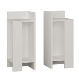 Cumpara ieftin Set 2 Noptiere Immerse alb 27x25x60cm