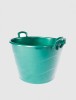 Lighean Adanc Sterk 70L, 61x40cm, Plastic, Verde, Manere, Calitatea II