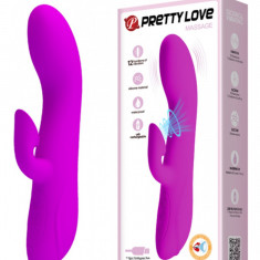 Vibrator Massage, 12 Moduri Vibratii, 12 Moduri Sucking, Silicon, USB, Mov, 19 cm