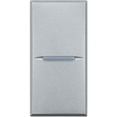 Intrerupator simplu axial Axolute Bticino 1M aluminiu HC4001N