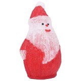 Figurina Mos Craciun cu LED, 28 m, acrilic, interior/exterior