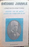 PENTRU CEI DE MAINE AMINTIRI DIN VREMEA CELOR DE IERI VOL.2 PARETEA IV 1913-1916-CONSTANTIN ARGETOIANU, Humanitas