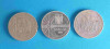 Lot x 3 monede din aluminiu 500 Lei 1999 Eclipsa + 500 Lei 1999 &amp; 500 Lei 2000