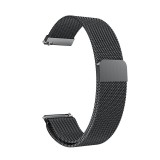 Cumpara ieftin Curea metalica tip Milanese Loop Slim compatibila Garmin Vivomove HR, 20mm, Negru, Metal, Very Dream