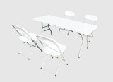 HR SET MASA CU 4 SCAUNE PLASTIC PLIABILE