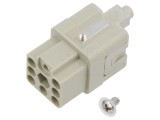 Conector HDC inserturi contact mamă CQ PIN 7 7 PE 10A