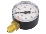 Manometru 0-60 bar 63mm pentru lichide și gaze inerte