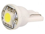 Lampă LED Auto Alb Neutru 12V 22lm 0,24W T10 W5W
