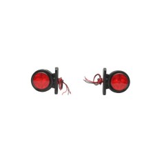 Lampi laterale de gabarit cu LED 12/24V, rosu-alb Cod: BK69445 Automotive TrustedCars foto