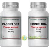 Pachet Passiflora (Floarea Pasiunii) Extract 500mg 60cps + 30cps