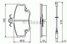 Set placute frana,frana disc DACIA SANDERO (2008 - 2016) BOSCH 0 986 495 212 foto