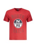 Cumpara ieftin North Sails Tricou barbati, cu imprimeu cu logo si text, Regular fit, Rosu, S