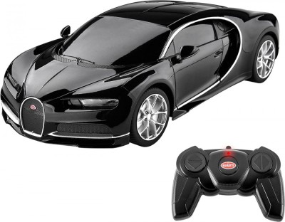 MASINA CU TELECOMANDA BUGATTI CHIRON NEGRU CU SCARA 1 LA 24 foto