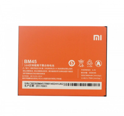 Acumulator OEM Xiaomi Redmi Note 2 BM45 foto