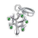 Talisman Din Argint Green -LUCKY PINK- CHA1081A, Argintboutique