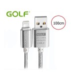 Cablu de date pentru iPhone 6 Plus 5 5S iPad 4 Air 2-Lungime 1 Metru-Culoare Argint, Golf