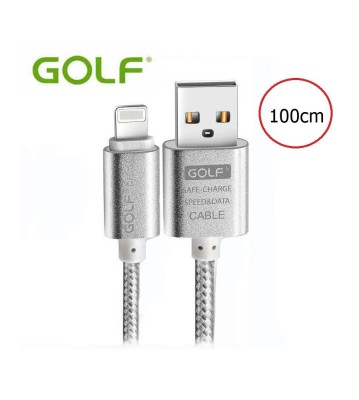 Cablu de date pentru iPhone 6 Plus 5 5S iPad 4 Air 2-Lungime 1 Metru-Culoare Argint foto