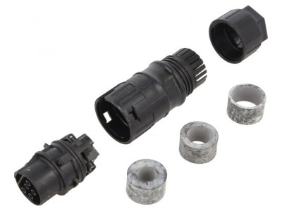 Conector Circular Soclu Mamă 5 Pin 35A Argintat foto