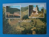 CPIB 23233 CARTE POSTALA - VOINEASA, MOZAIC. HOTEL LOTRU, VILE, MUNTII LOTRULUI LA VOINEASA, NECIRCULATA