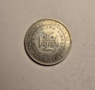 Portugalia 1000 Reis 1898 - 400 de ani de la Descoperirea Indiei foto