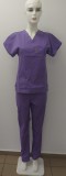 Bluza medicala de culoare lila- model unisex - 38