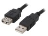 Cablu USB 2.0 A-A 1,8m Negru, Bq Cable