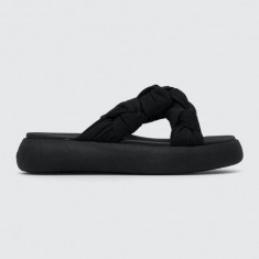 Toms papuci Alpargata Mallow Crossover femei, culoarea negru, cu platforma, 10019725