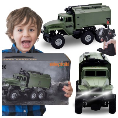 MAȘINĂ MILITARĂ DE DIMENSIUNI MARI CU TELECOMANDĂ, MODEL URAL, CU LUMINI ȘI SUNET CU TELECOMANDĂ foto