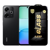 Folie de Protectie pentru Xiaomi Redmi 13x, TEO, Sticla Securizata ESD, Margini Negre, Rezistenta la Zgirieturi, Antistatica, 0.35 mm, Transparenta