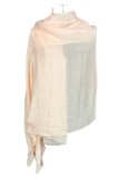 Esarfa dama uni 25VM, roz pastel 180 x 95 cm, Marime universala