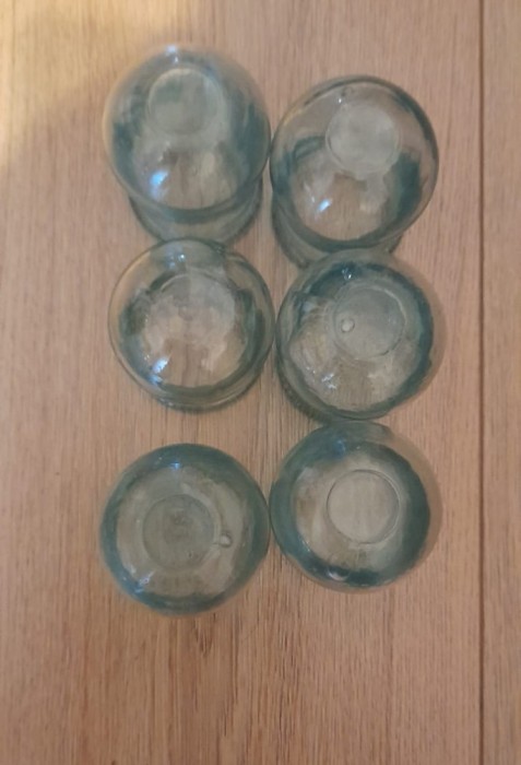 Set de ventuze traditionale din sticla groasa