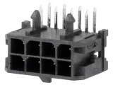 Soclu cablu-placă Micro-Fit 3.0 3mm 8 pini THT 8.5A 600V