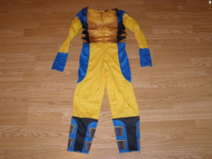 costum carnaval serbare x-man wolverine pentru copii de 4-5-6 ani foto